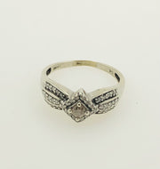 10K White Gold Chocolate Diamond Ring