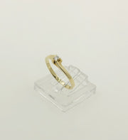 14K Yellow Gold Solitaire Diamond Ring