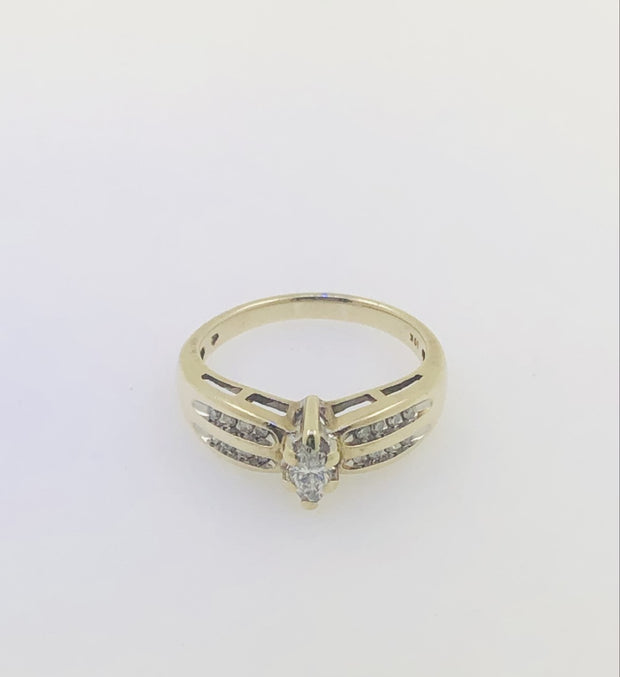 10K Yellow Gold Diamond Ring