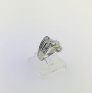 14K White Gold Diamond Ring