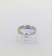 14K White Gold Diamond Ring band