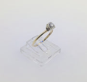 14K Yellow Gold Solitaire Diamond Ring