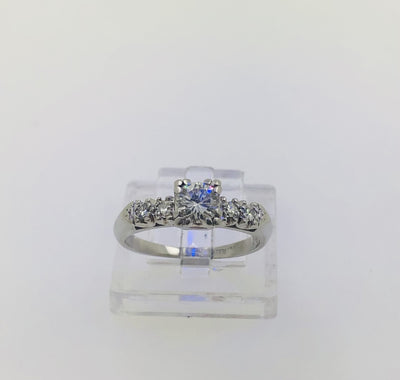 Platinum  Engagement Diamond Ring