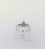 14K Yellow Gold Diamond Ring