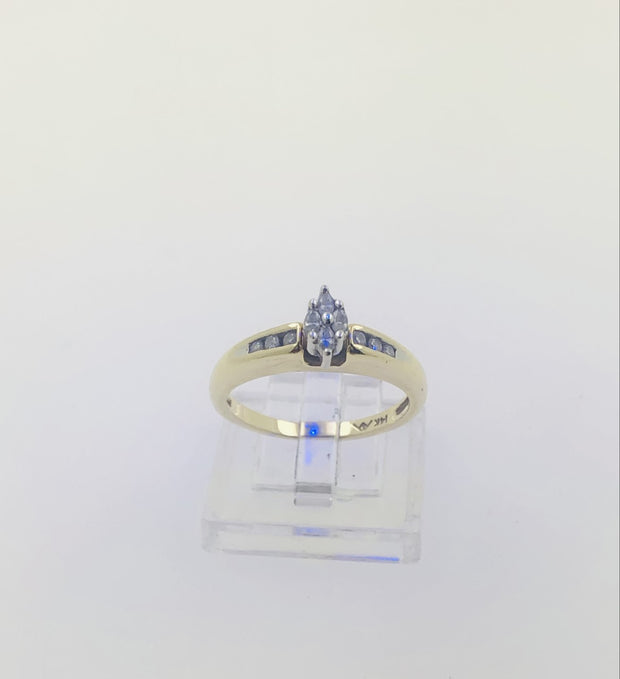 14K Yellow Gold Diamond Ring