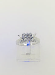 18K White Gold Diamond Ring