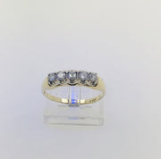 14K Yellow Gold Diamond Band Ring