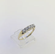 14K Yellow Gold Diamond Band Ring