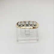 14k Yellow Gold Diamond Ring Band