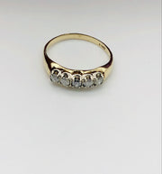 14k Yellow Gold Diamond Ring Band