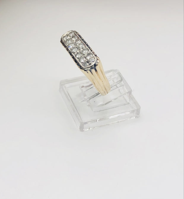 14K Yellow Gold Diamond Ring