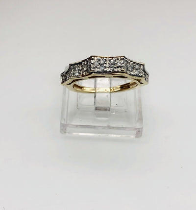 14K Yellow Gold Diamond Ring Band